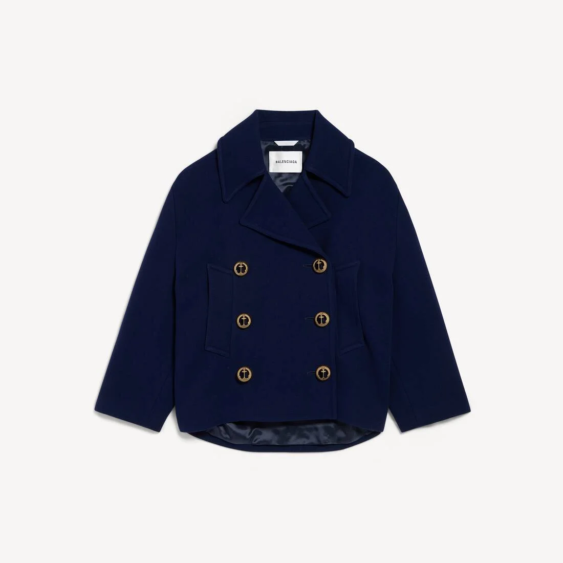 Women's Peacoat in Navy - 1