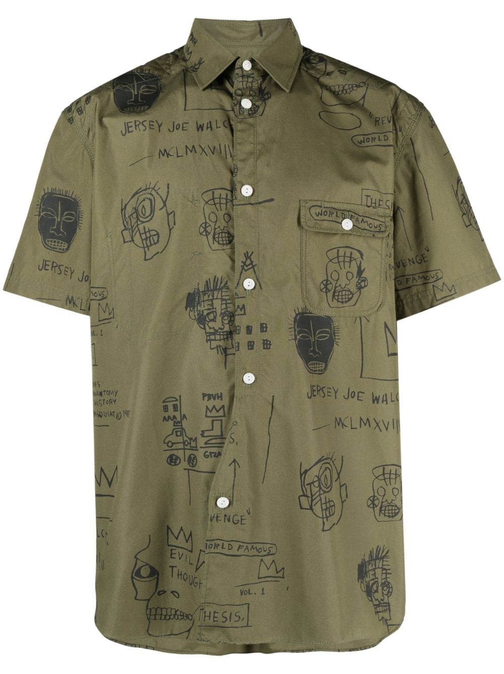 graphic-print short-sleeve shirt - 1