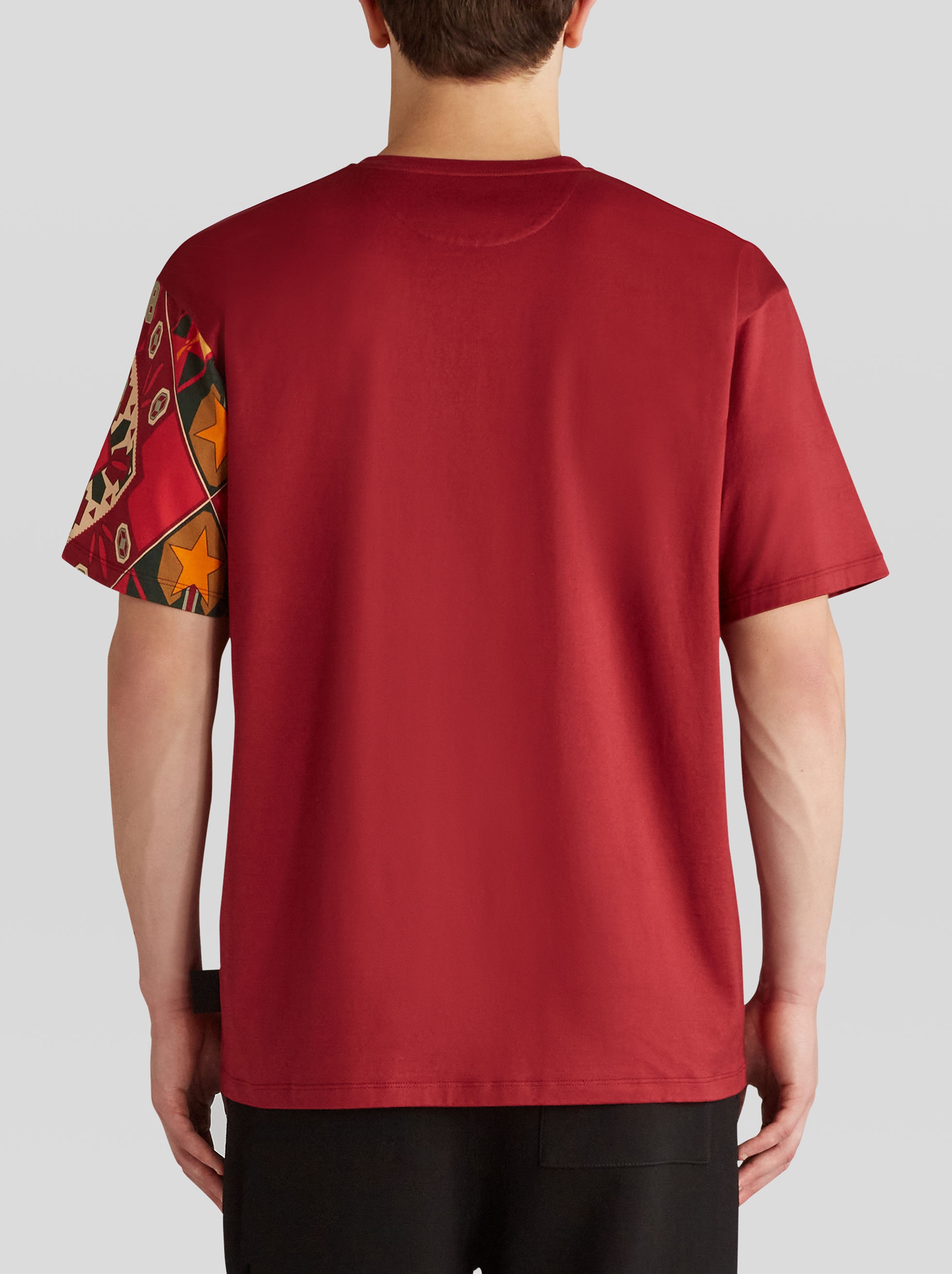 JERSEY T-SHIRT WITH A PLACED PRINT - 4