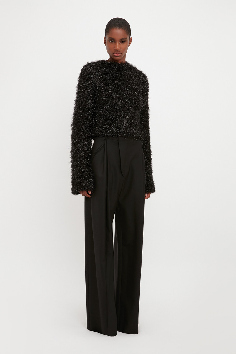 Open Back Jumper In Black 3