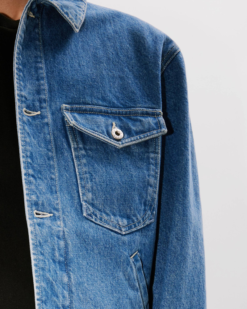 'Boke Flower' embroidered trucker Kaihara denim jacket 6