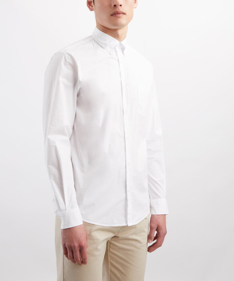 Sunspel White Button-Down Shirt outlook
