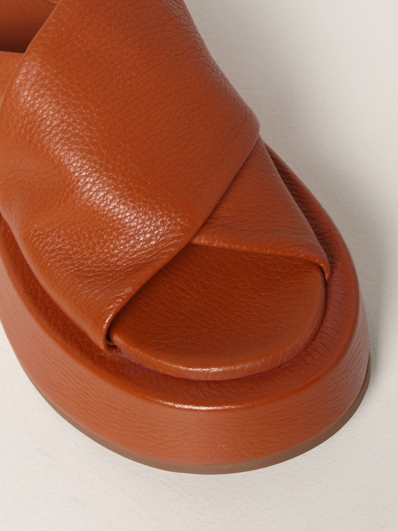 Marsèll platform sandals in dry milled leather 4