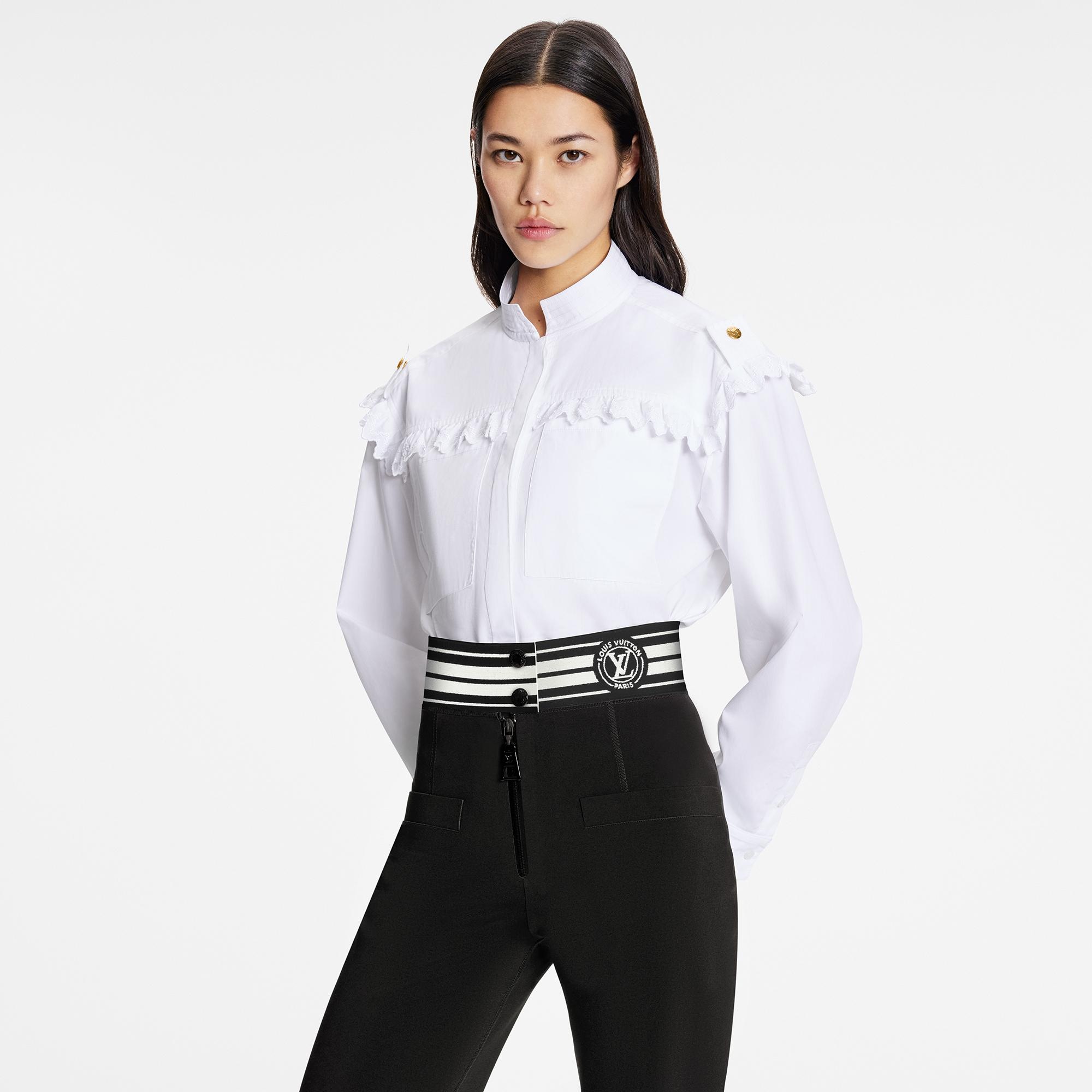 LV Stripe Technical Jersey Flared Pants - 5