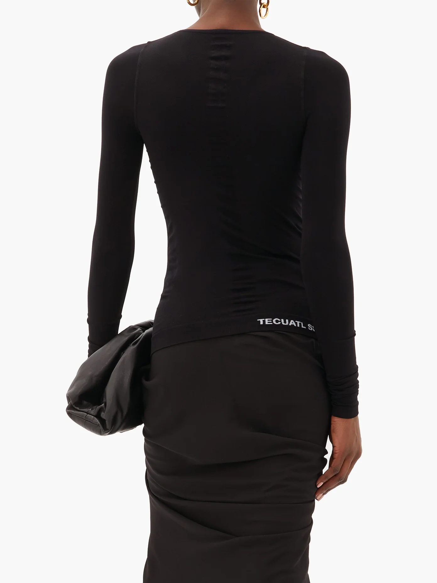 Long-sleeved stretch-jersey top - 5