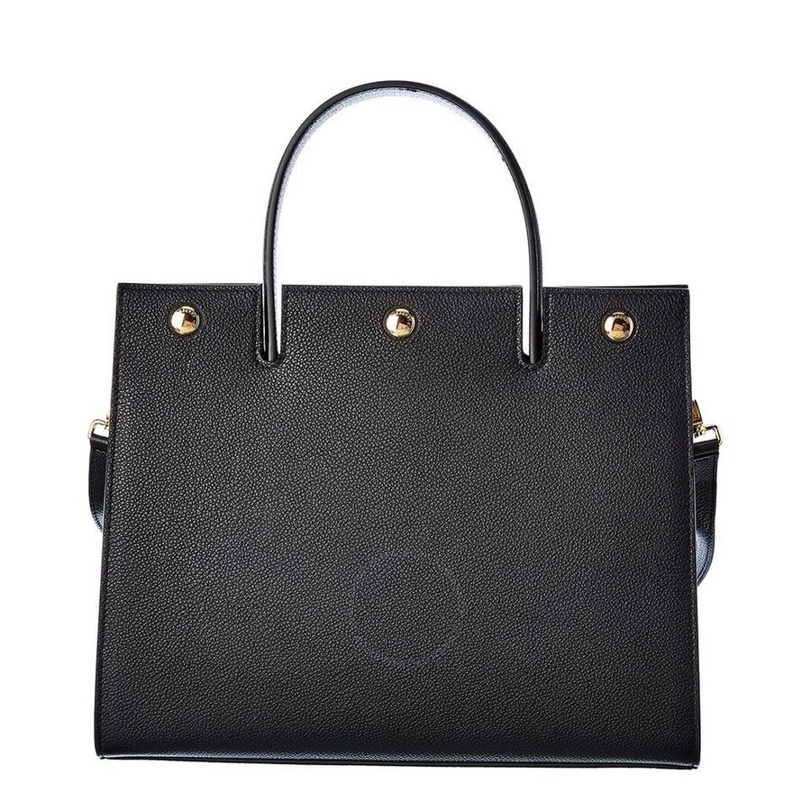 Burberry Black Ladies Small Leather Title Bag - 2
