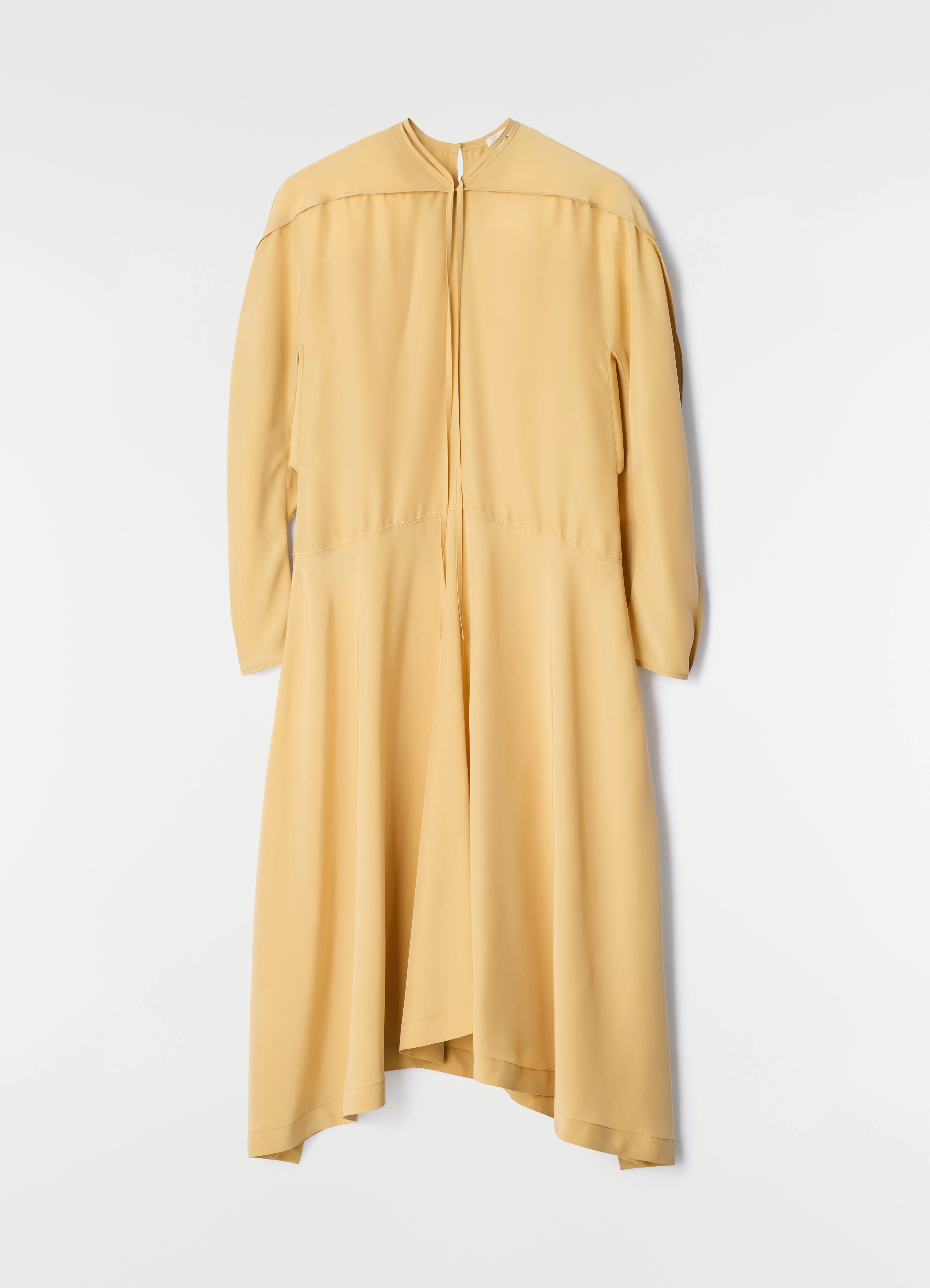 MIDI DRESS IN SILK VISCOSE TOILE - 1