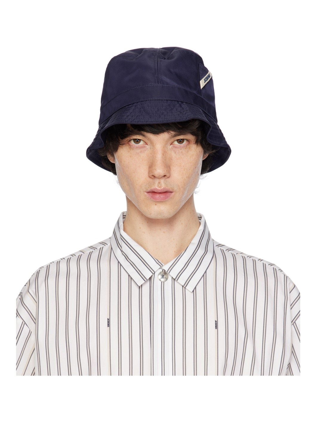 Navy 'Le bob Ovalie' Bucket Hat - 1