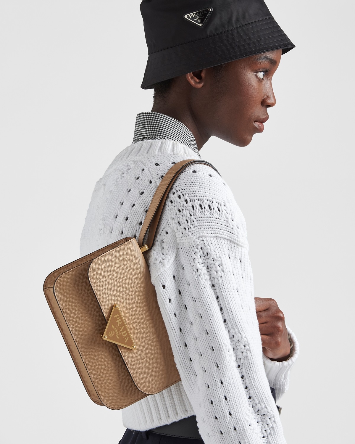 Saffiano leather shoulder bag - 2