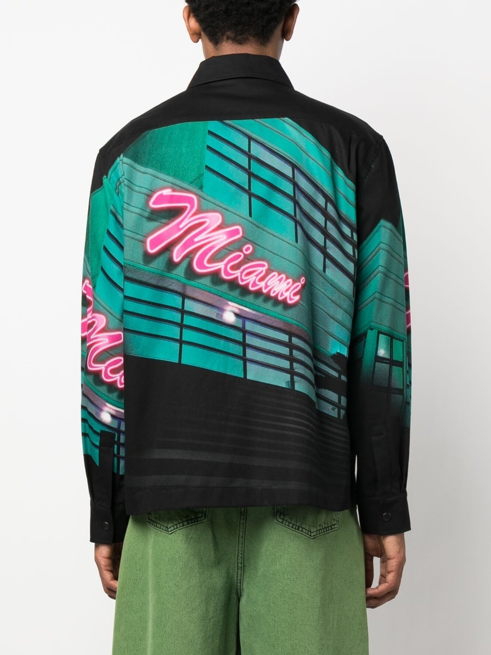 Miami-print cotton jacket - 4