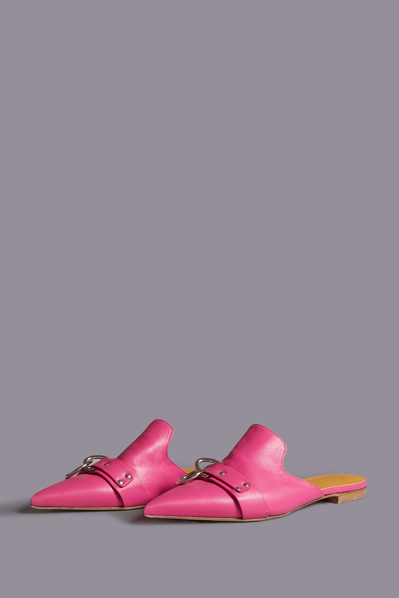 POINTED TOE SLIDE W/RING - BRIGHT PINK - R13 - 4