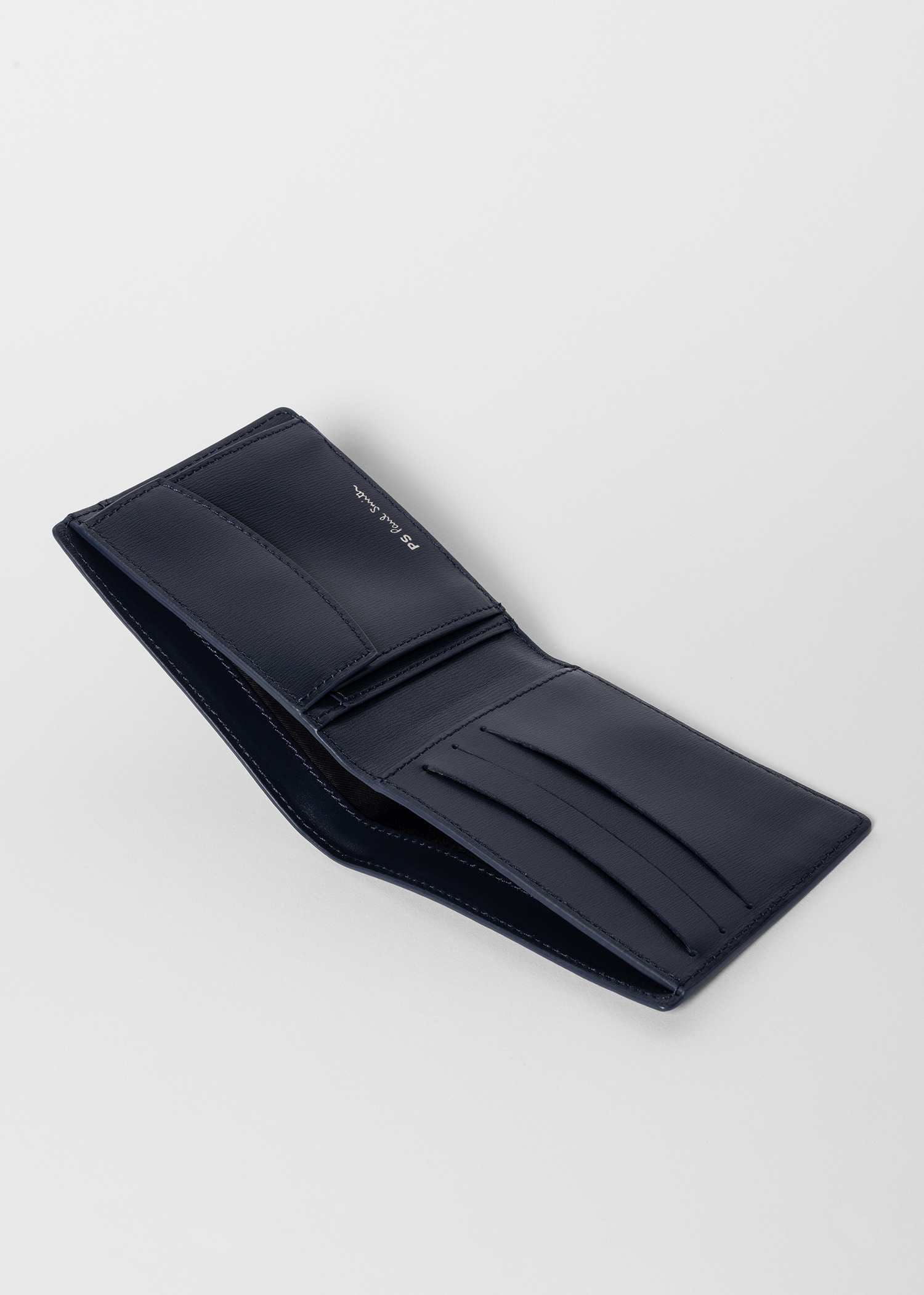 Navy 'Sports Stripe' Billfold and Coin Wallet - 3