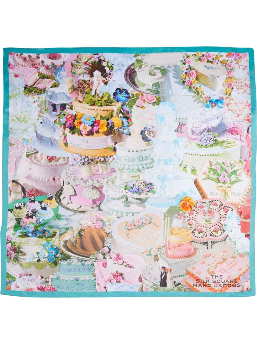 The Cake Collage Square scarf - 1