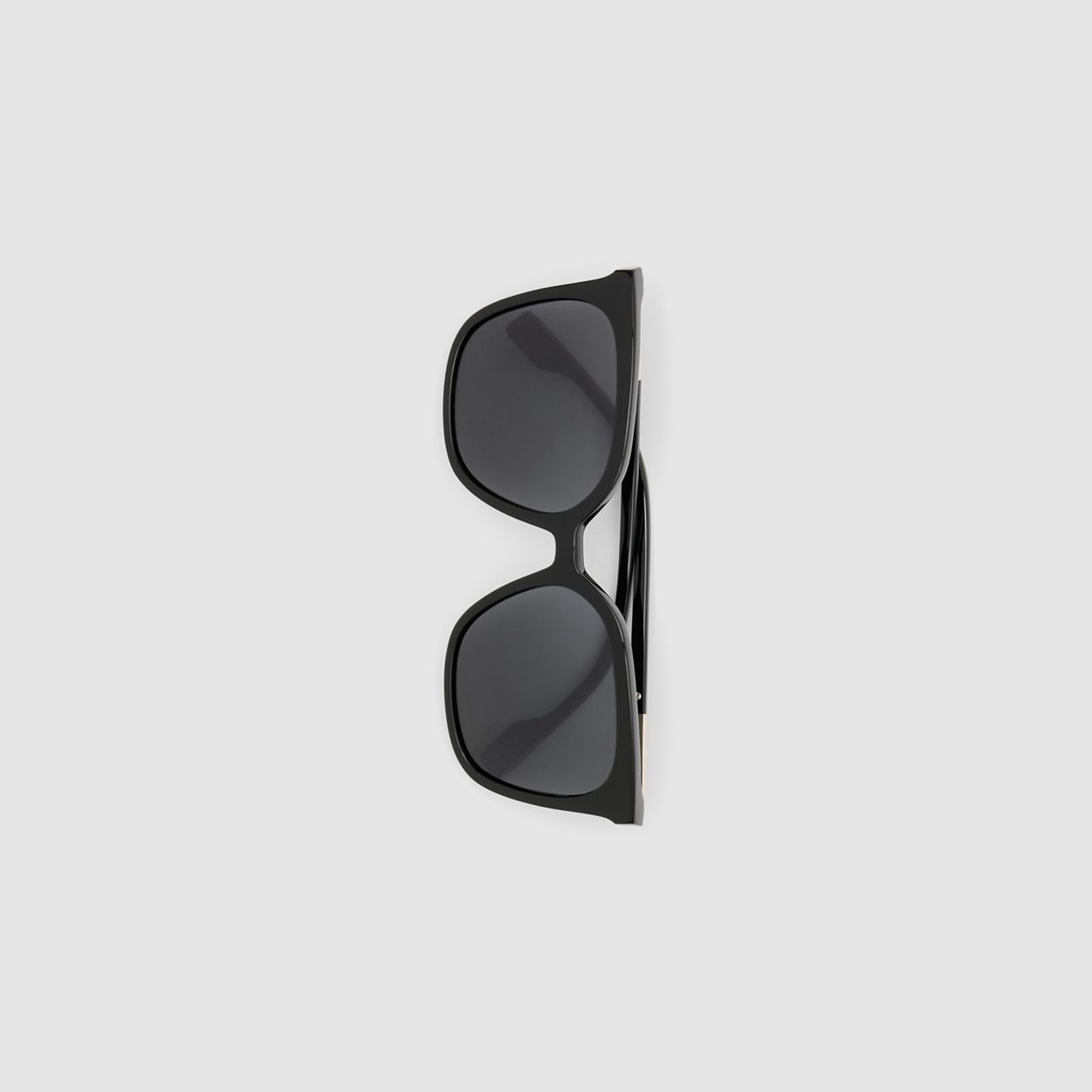 Icon Stripe Detail Oversized Square Frame Sunglasses - 4