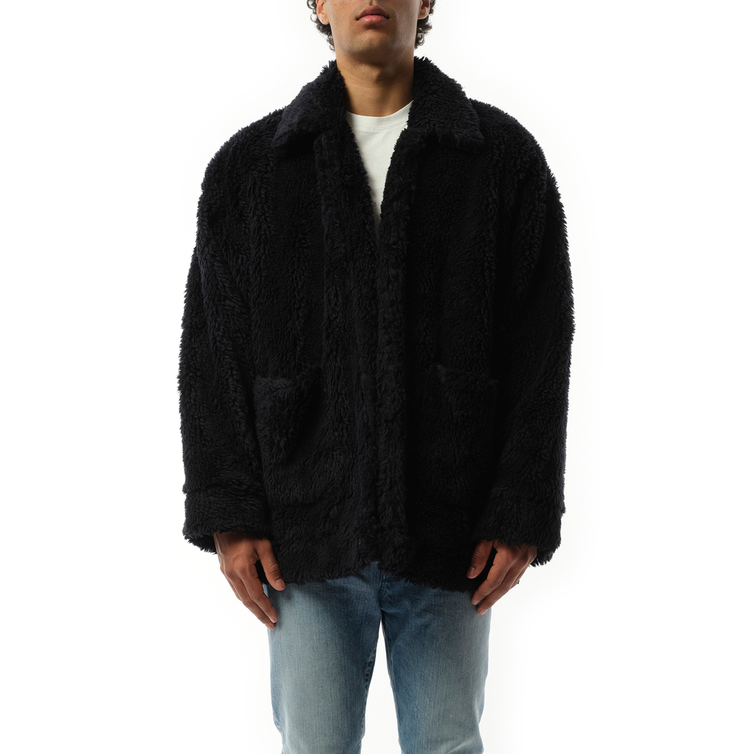 ジャケット・アウター doublet ORGANIC COTTON HAND-PAINT JACKET doublet Organic Cotton Hand Paint Jacket in Black | marais
