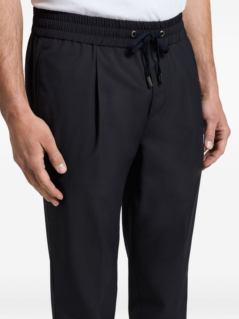 drawstring-waist zip-cuff track pants 5