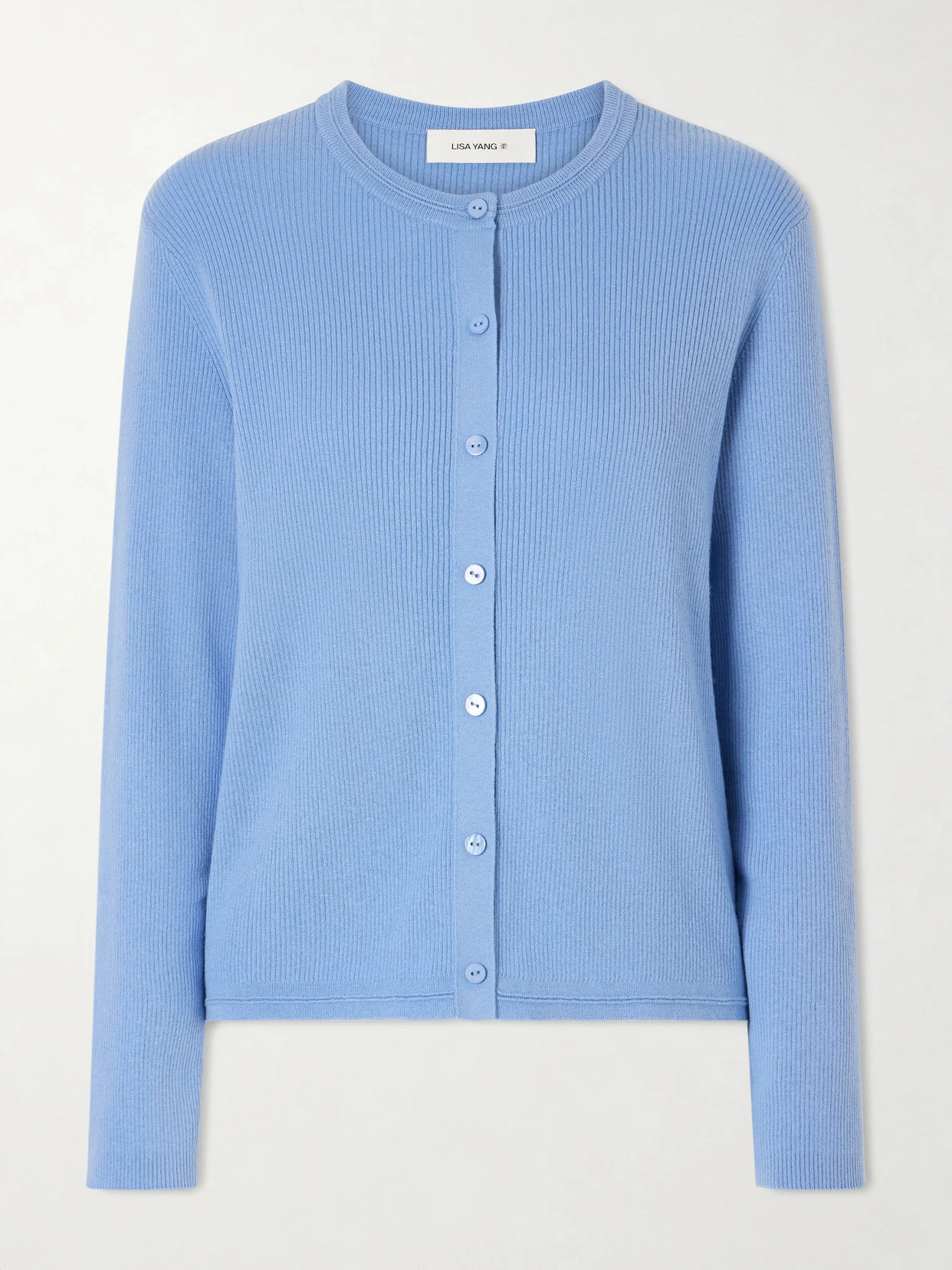 Abeena Ribbed Cotton And Cashmere-blend Cardigan - 1