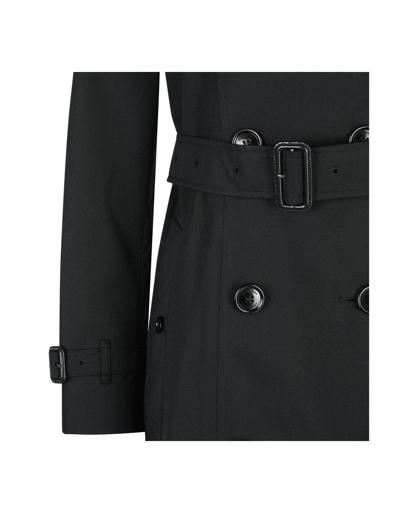 Double Breasted Belted Trench Coat - 4