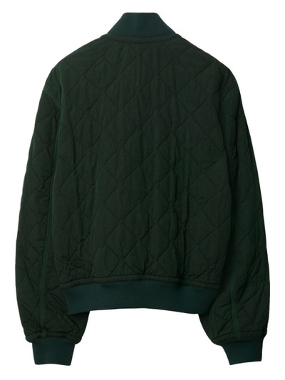 Burberry quilted zip-up bomber jacket outlook