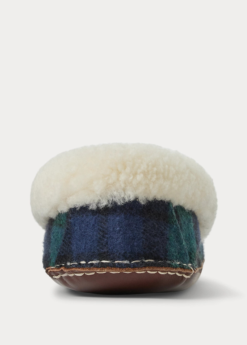 Yarmond Shearling-Lined Plaid Slipper 3