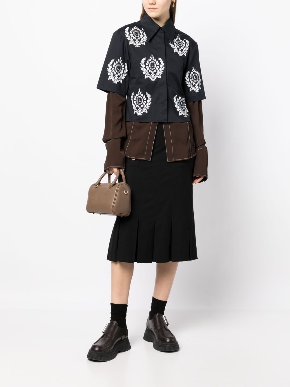 graphic-print short-sleeve shirt - 2
