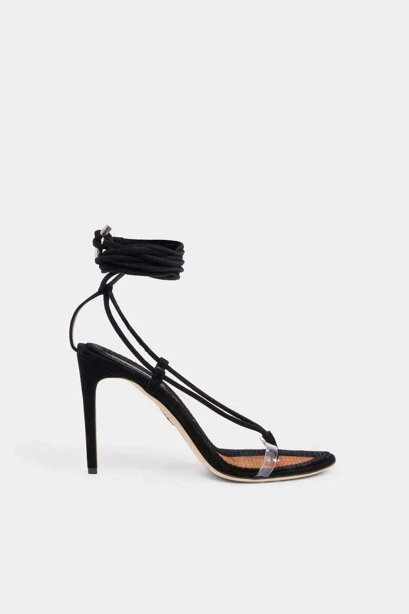 TWIN HEELED SANDALS - 1