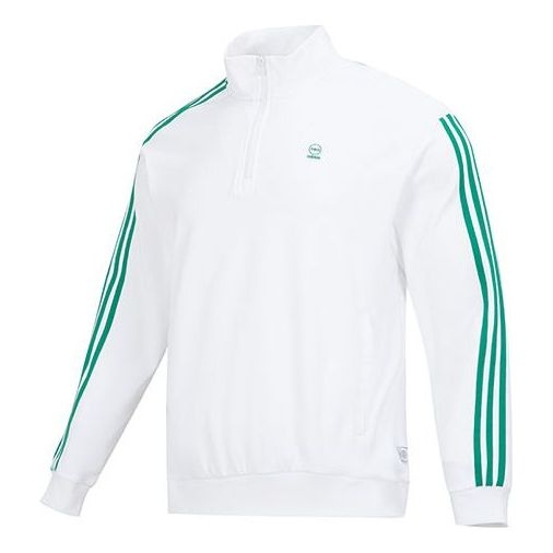 adidas Half-Zip Top 'White Green' IK5432 - 1