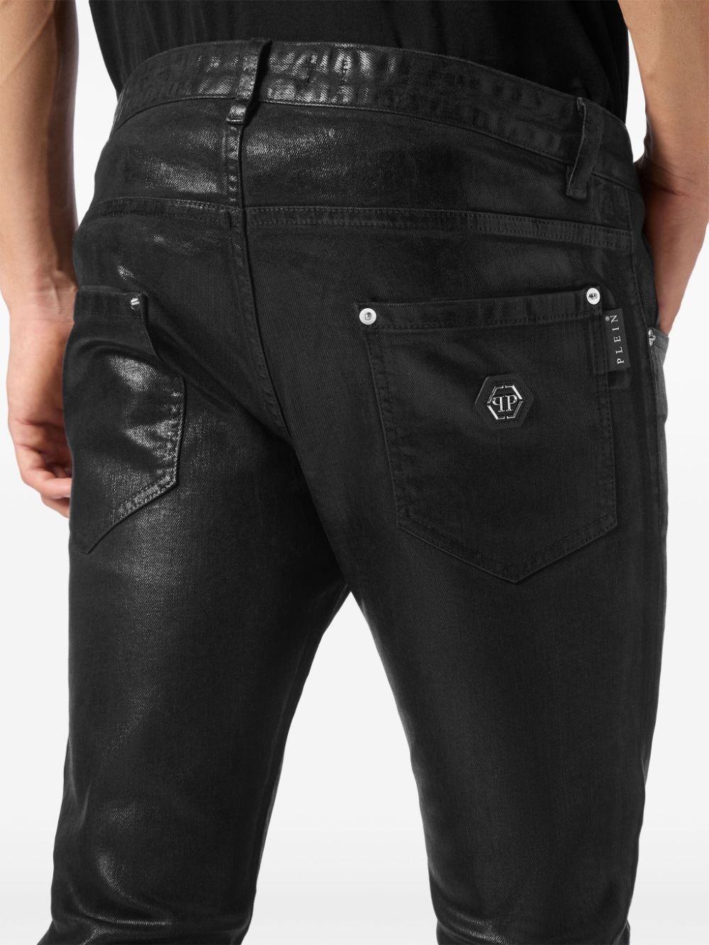 coated skinny jeans - 5