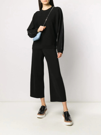 Stella McCartney contrast single-stripe jumper outlook