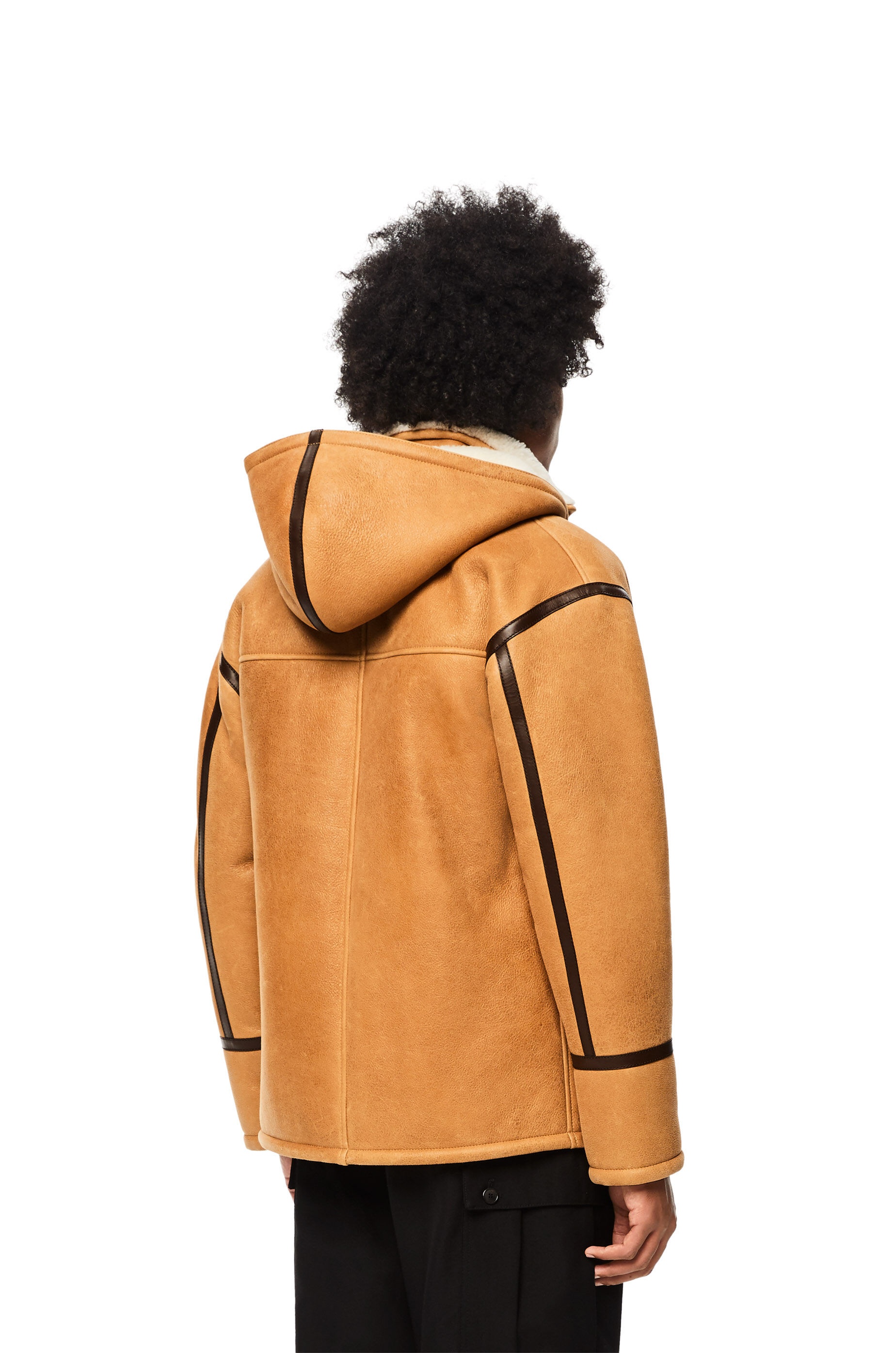 Duffle coat in shearling - 4