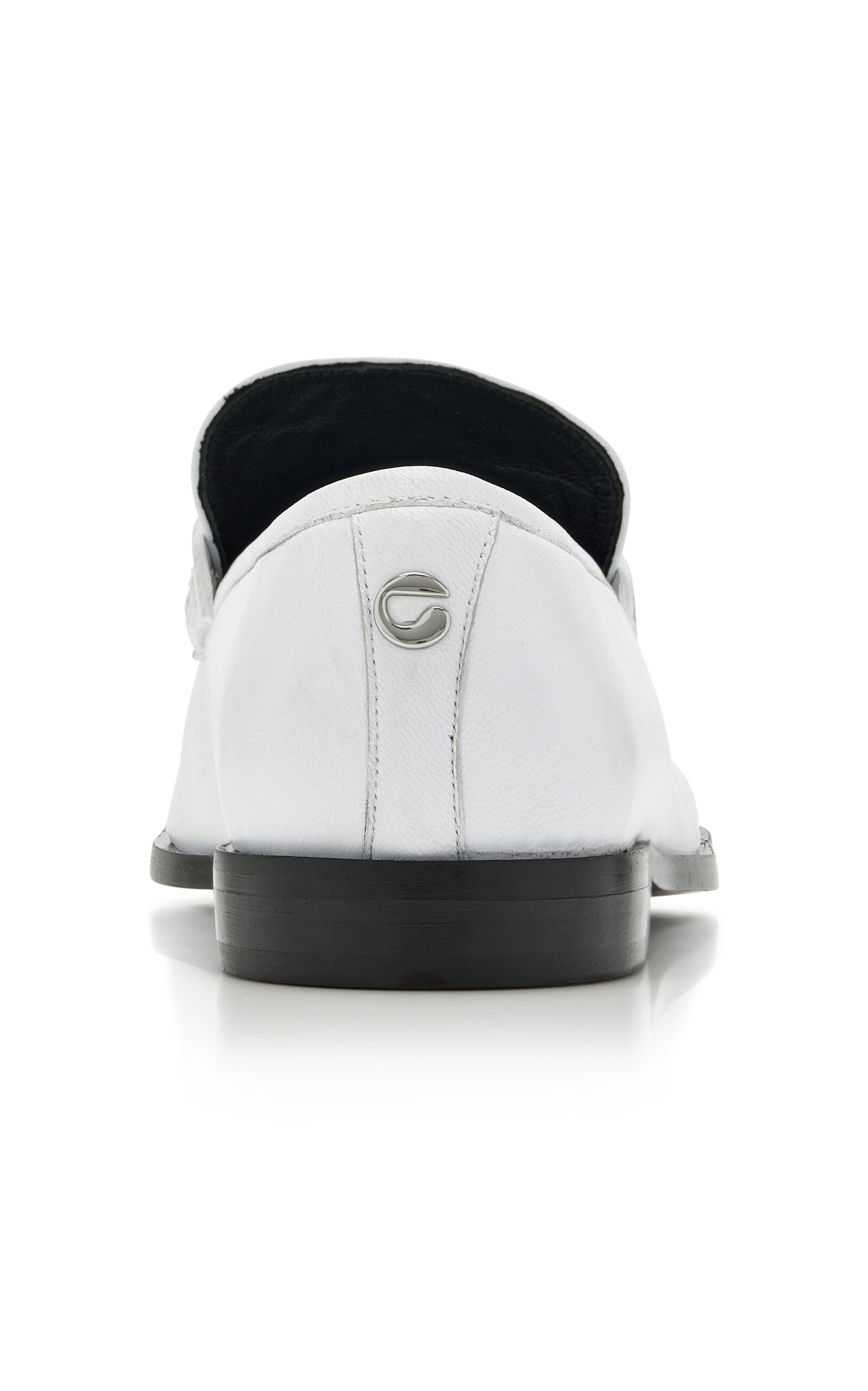 Five-Toe Leather Loafers white - 5