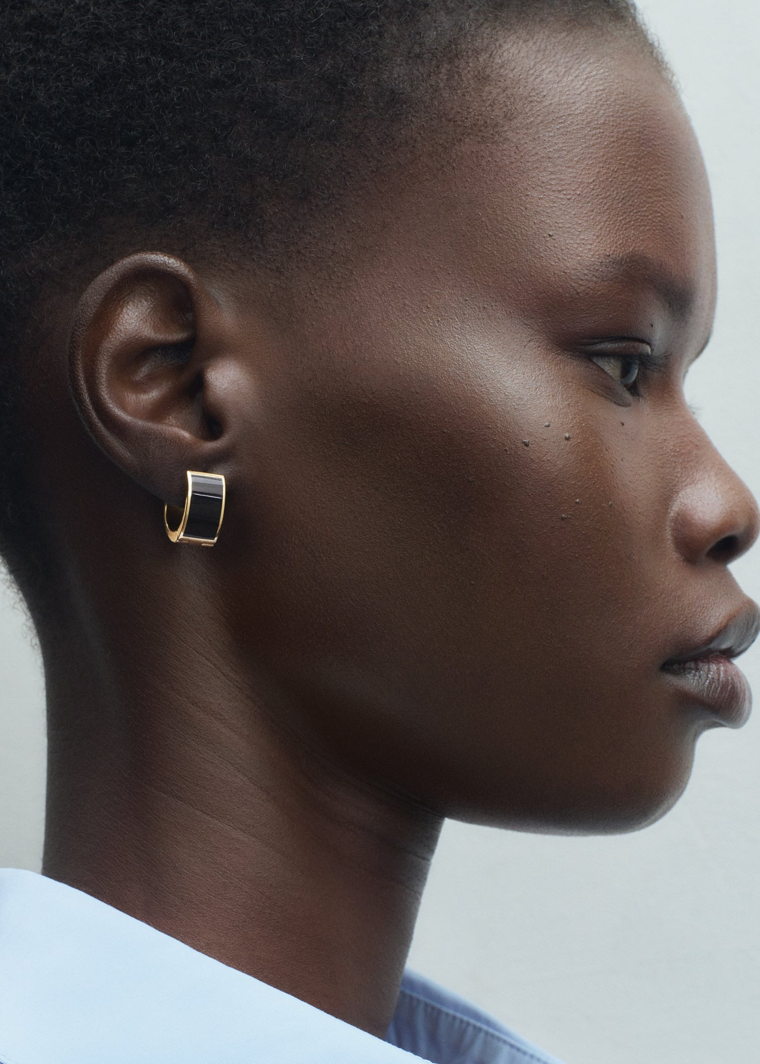 Signature hoops black/gold - 2