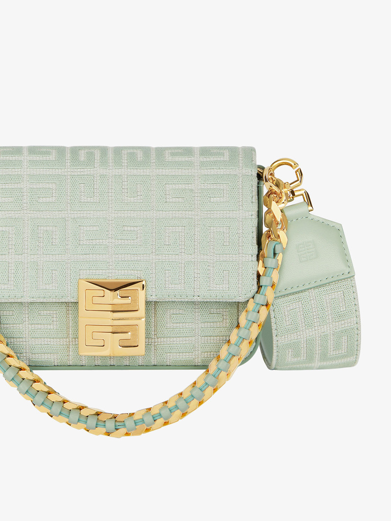 SMALL 4G BAG IN 4G EMBROIDERY WITH CHAIN 7