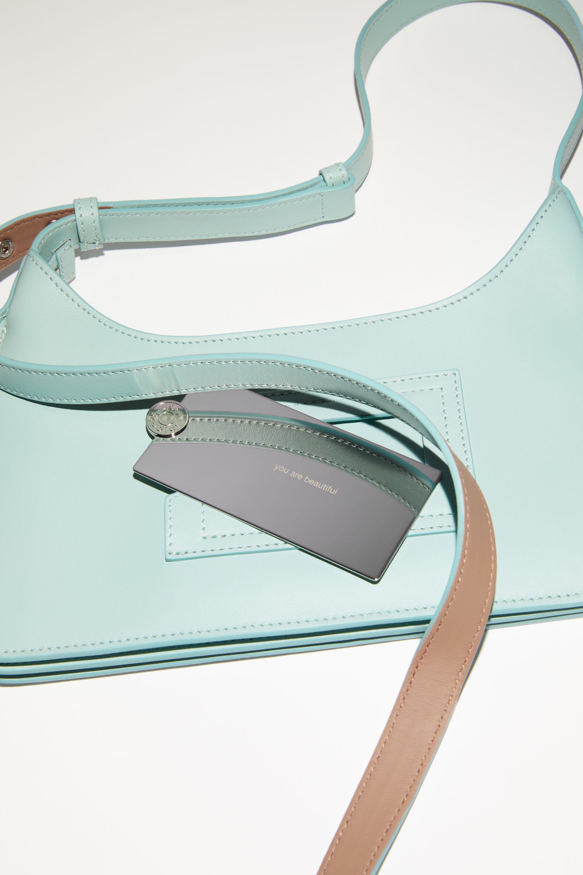 Platt mini shoulder bag - Light blue - 6