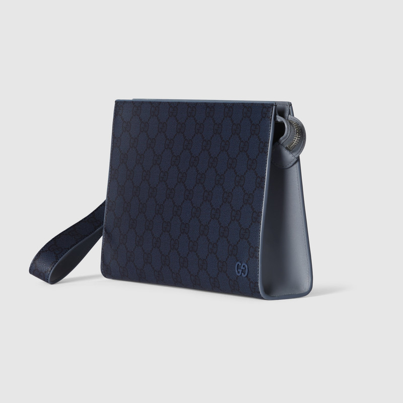 GUCCI Dusty blue trim small pouch outlook
