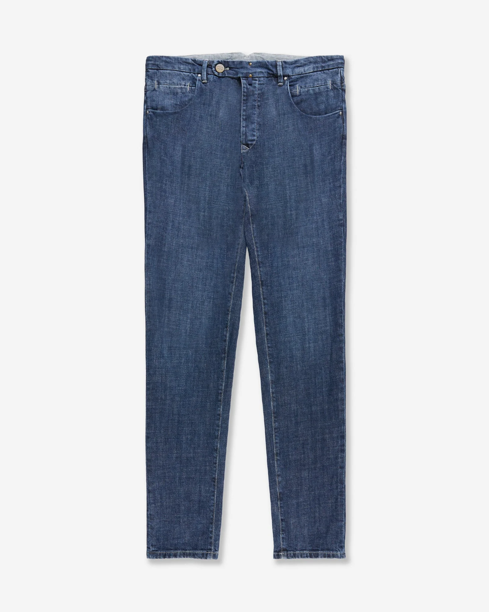 Slim fit tailored trousers in stretch denim - 1