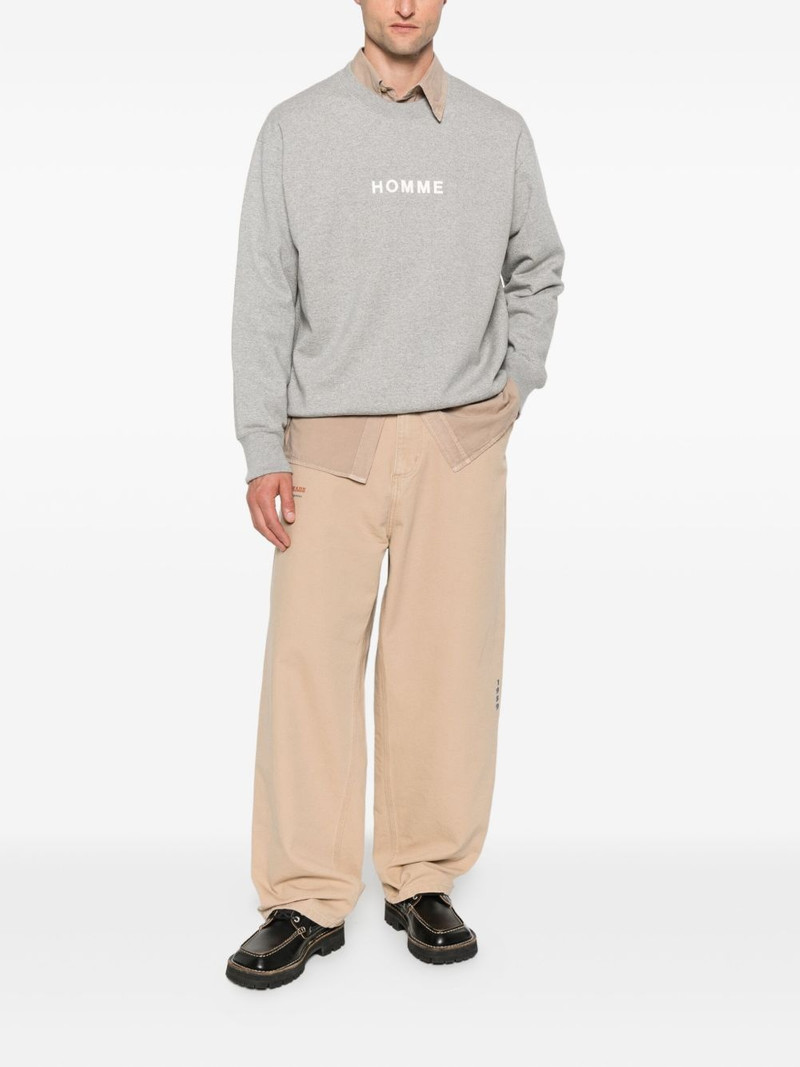 Comme des Garçons Homme crew-neck cotton sweatshirt outlook