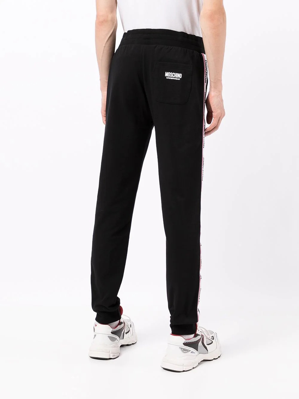 logo-tape track pants - 4