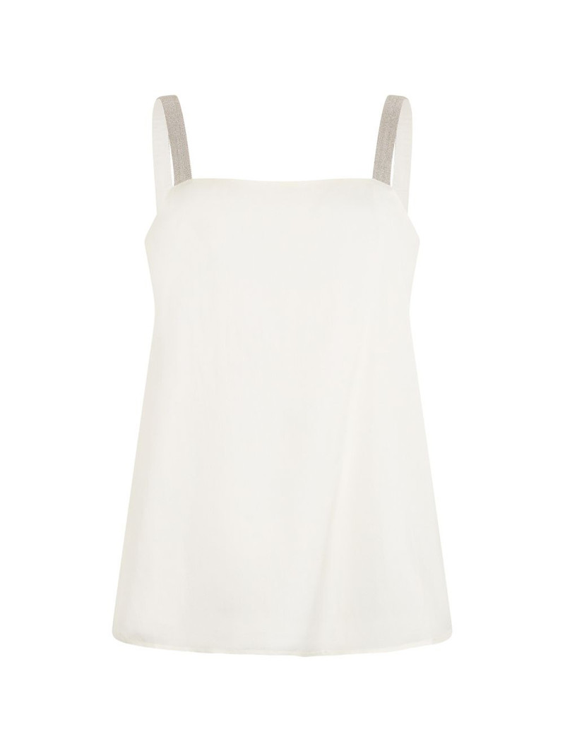 rhinestone straps sleeveless top 1