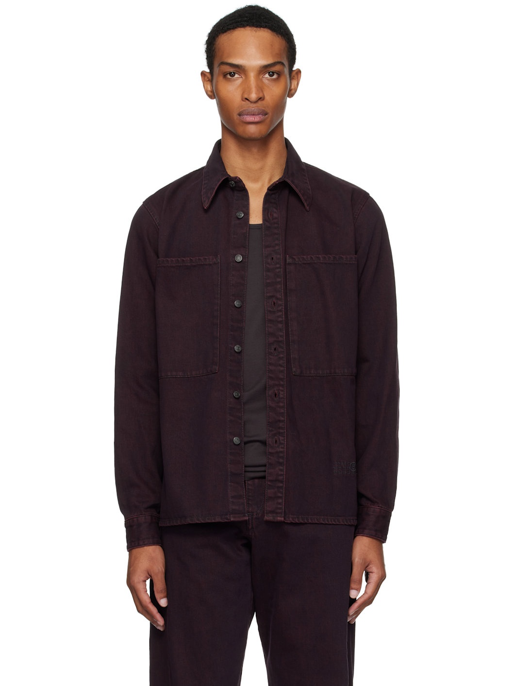Burgundy Faded Shirt - 1