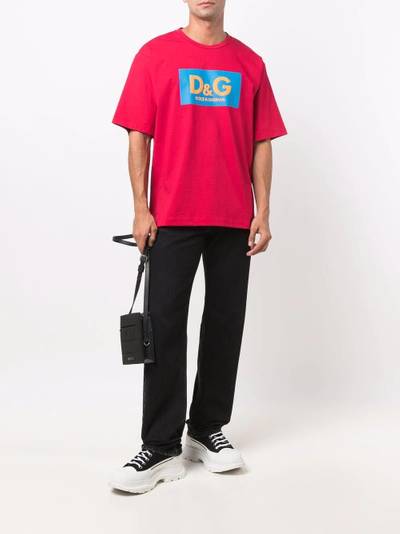 Dolce & Gabbana logo-print boxy fit T-shirt outlook