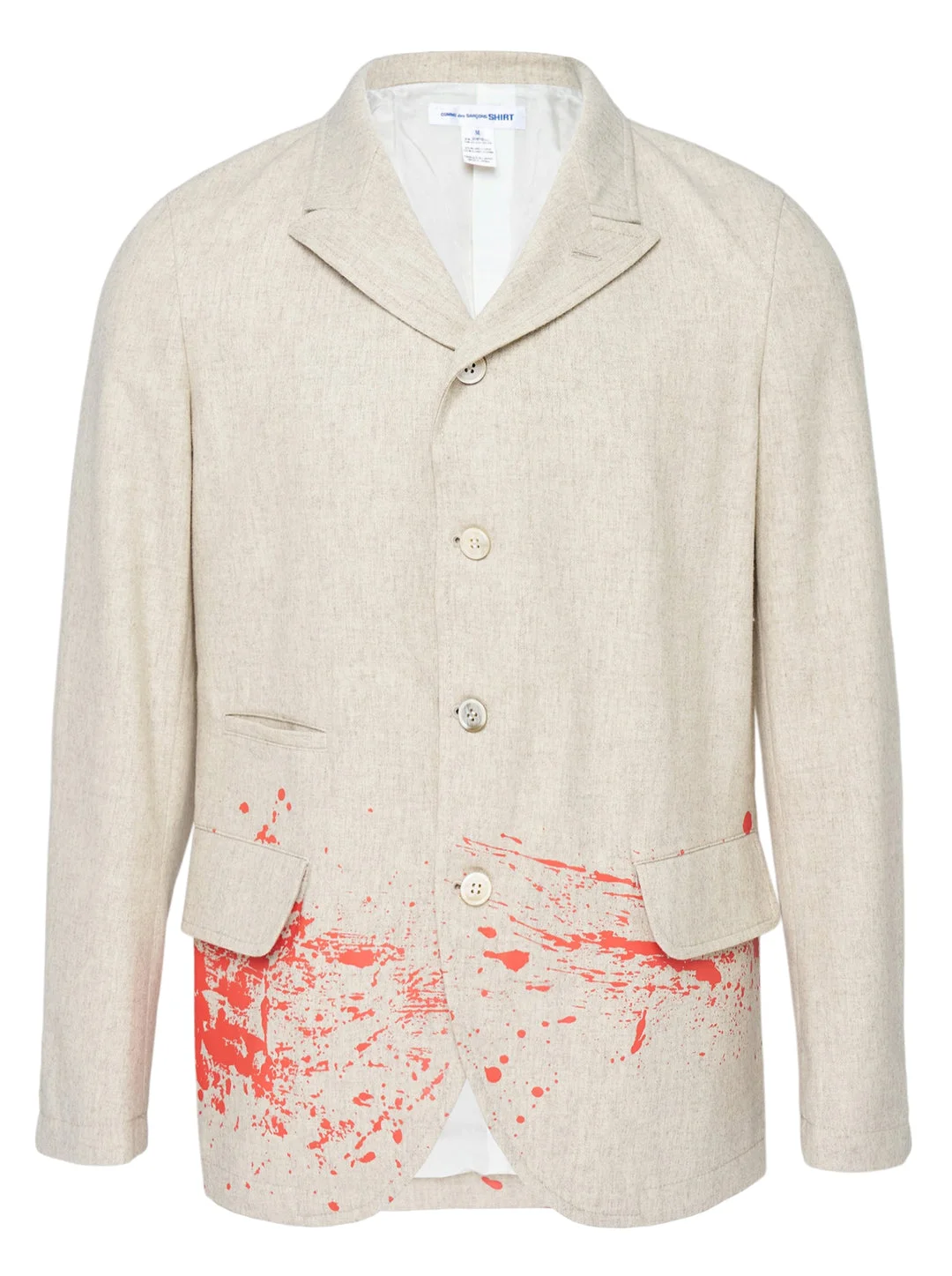 Splatter Print Tailored Blazer - 1