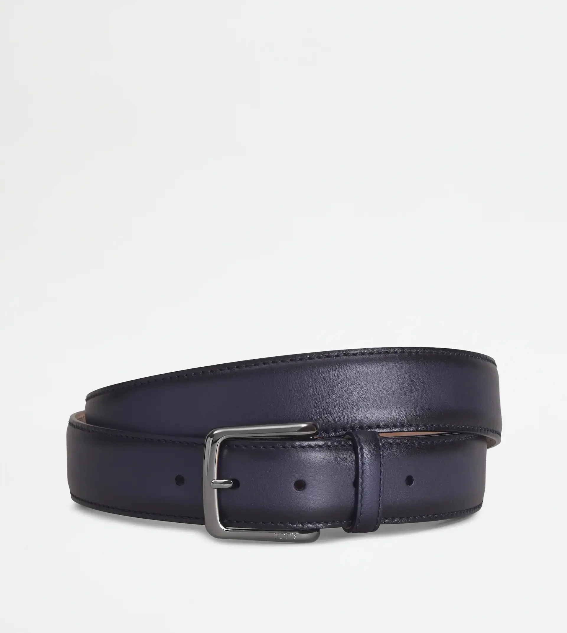 BELT IN LEATHER - BLUE - 1
