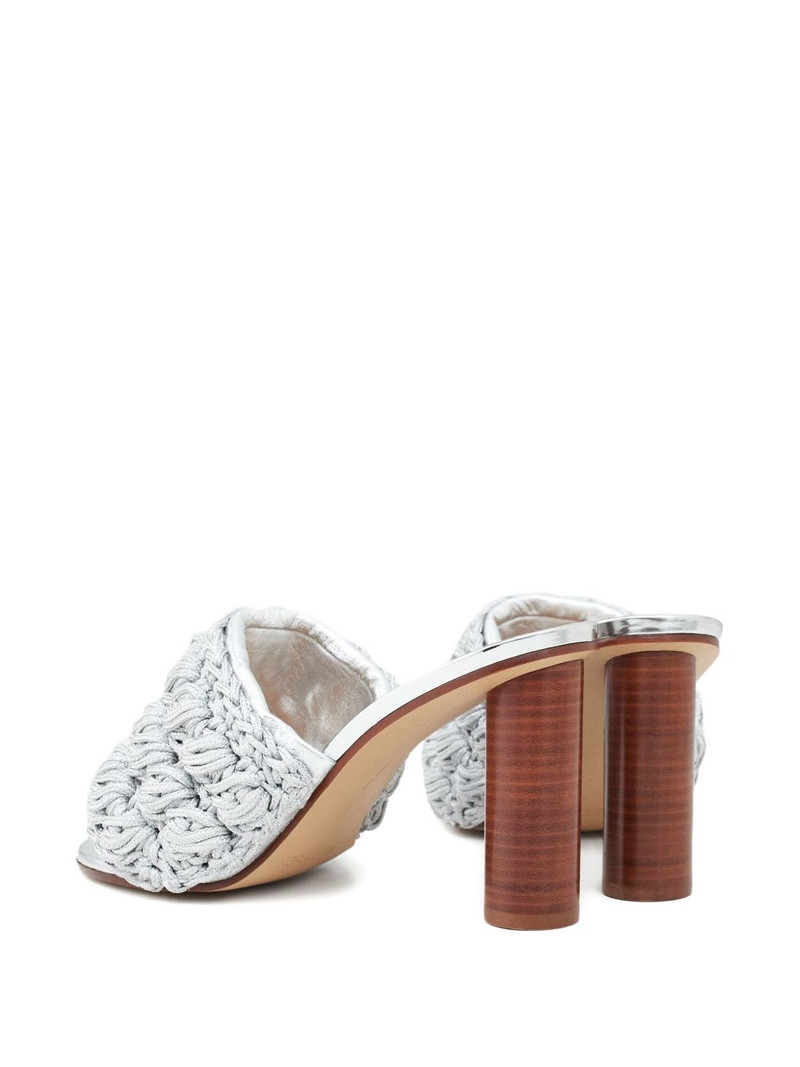 90mm braided heeled sandals 3
