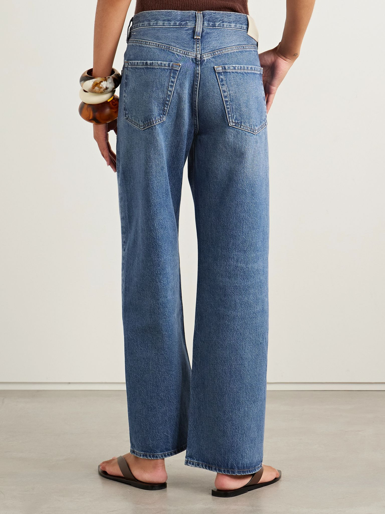 Lindz low-rise straight-leg jeans Mid denim - 4