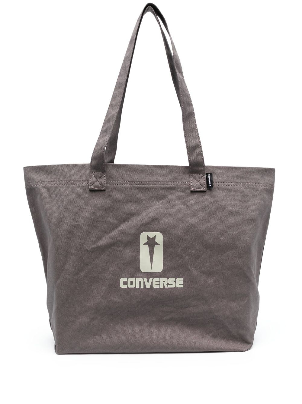 Rick Owens DRKSHDW logo print canvas tote bag REVERSIBLE