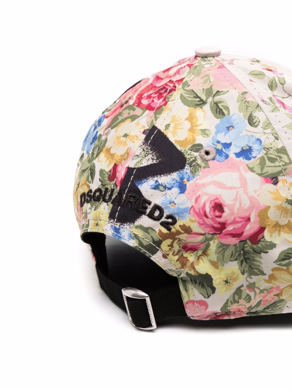 floral-print cotton cap - 2