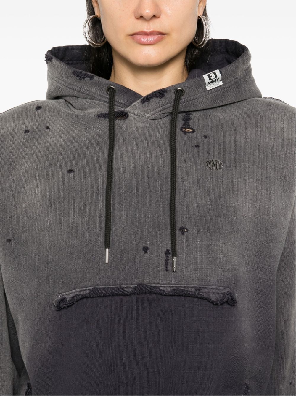 distressed hoodie - 5