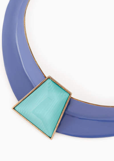 GIORGIO ARMANI Enamelled-metal necklace outlook