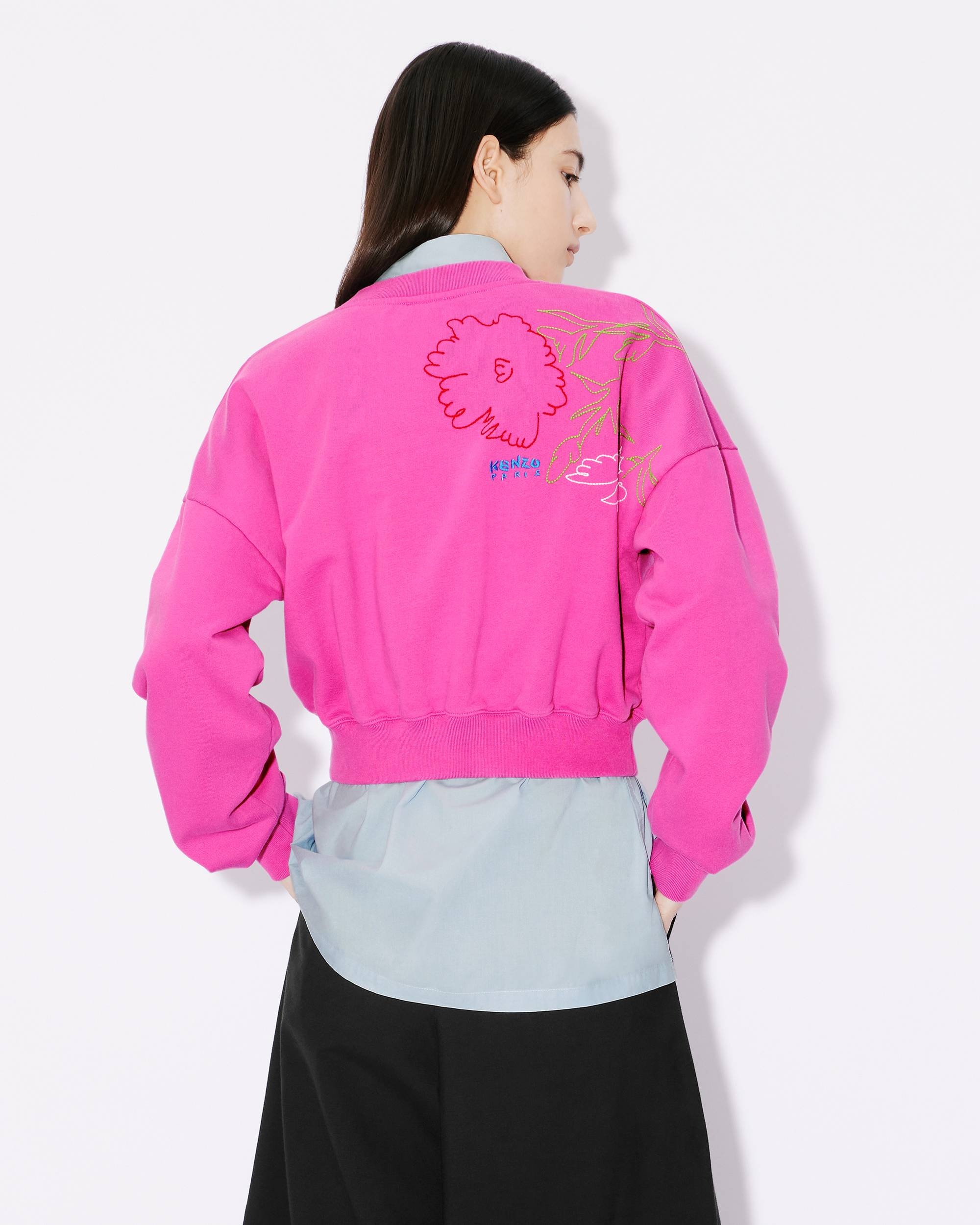 'KENZO Drawn Flowers' embroidered sweatshirt - 4